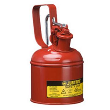 JUSTRITE/杰斯瑞特 Ⅰ型钢制安全罐-红色（释放扳柄），0.25加仑/1升，10101Z