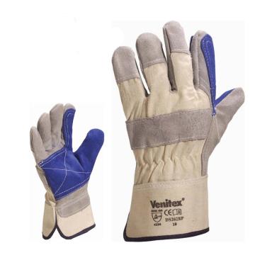 代尔塔 204202-10 皮革手套， 双层牛皮手套