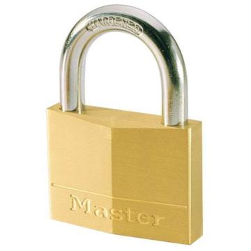 Master Lock 5mm锁钩，16mm锁钩净高，4弹子30mm宽铜挂锁，130MCND