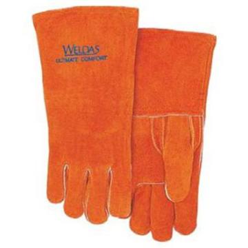 威特仕 锈橙色常规电焊手套，10-0392-L