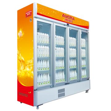 四门冷藏立式饮料柜，澳柯玛，SC-1209B,0-10℃,1900*657*1983