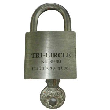 不锈钢挂锁-不锈钢锁体,锁体45×48×20mm,锁梁Φ8mm,总高81mm，14763