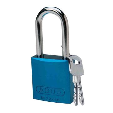 BRADY铝锁，1.5"，3.8cm，锁钩，锁芯互异，蓝色，99616