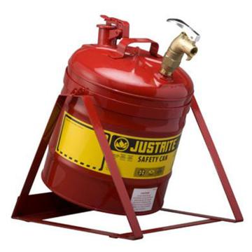 杰斯瑞特 5加仑（19升）红色倾斜安全罐,带自闭龙头和支架，7150156