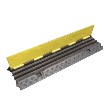 重型3槽线缆保护带-高强度塑胶材质,抗压强度12吨,黄黑条纹,线槽宽65mm,900×500×75mm，14464