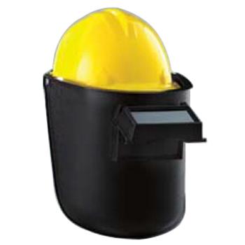蓝鹰 6PA3 头戴式、搭配安全帽使用焊接面罩，含镜片（内槽为铝制）