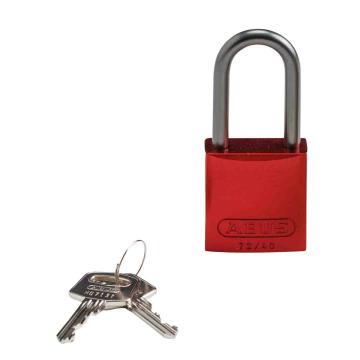 BRADY铝锁，1.5"，3.8cm，锁钩，锁芯互异，红色，99615