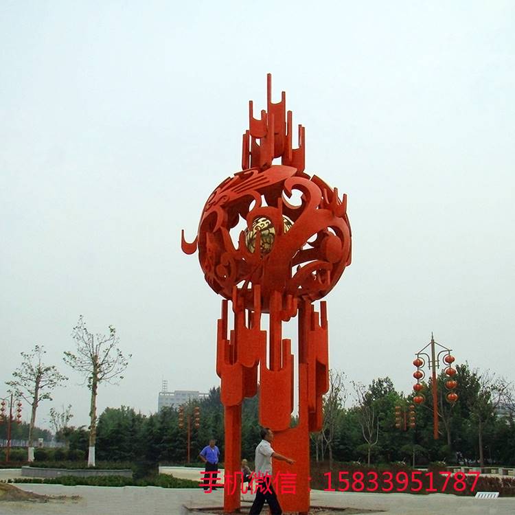 不锈钢广场景观雕塑 不锈钢标志雕塑
