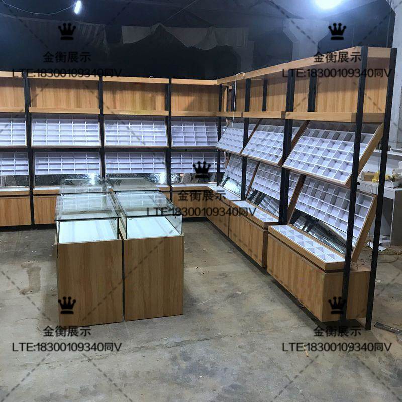 眼镜店展示柜货架 定做免漆板木质眼镜柜台