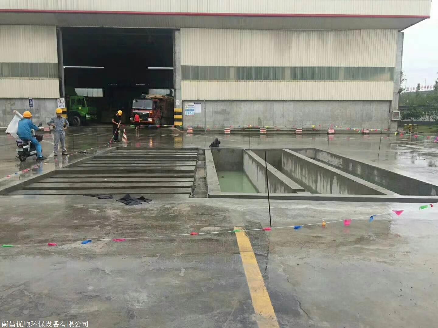 工程洗车槽:广东湛江坡头工程洗车池包安装