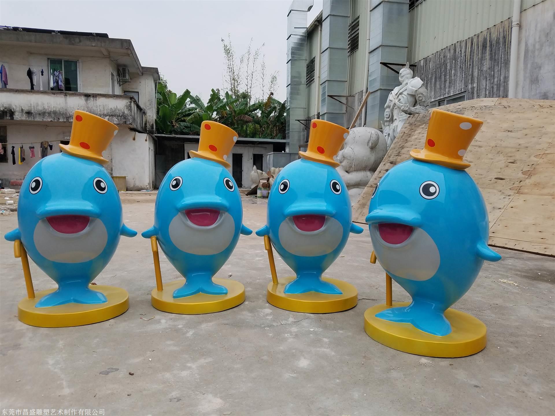 定制玻璃钢海豚雕塑昌盛雕塑厂家