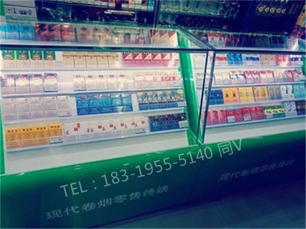 好看小烟柜广东揭阳烟酒专柜亮光烤漆