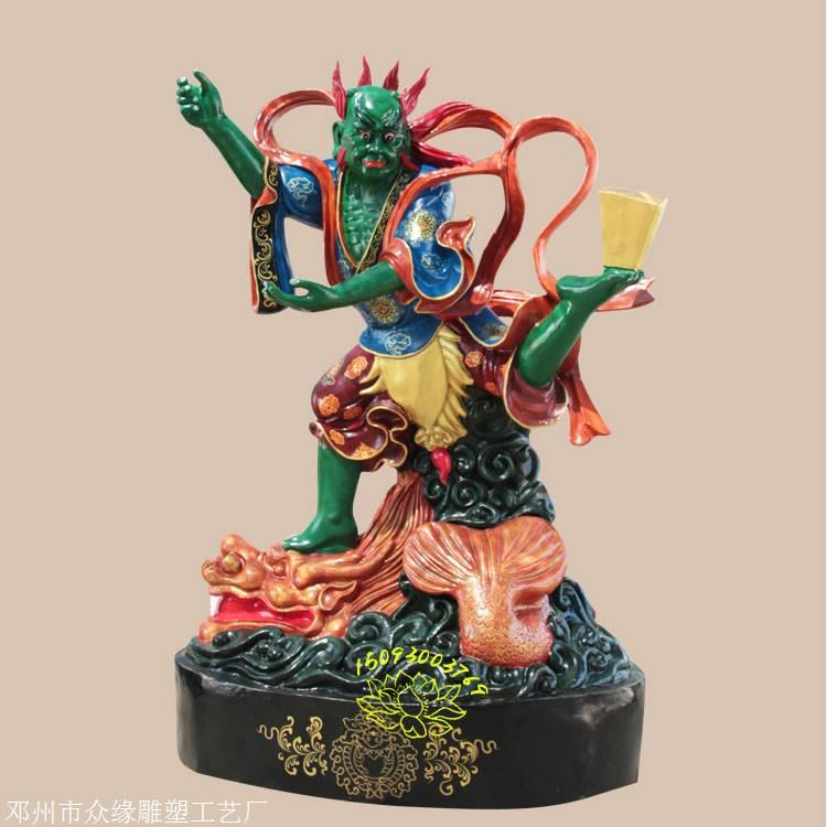 魁星人物故事镀金魁星点斗神像塑像厂家魁星点斗图