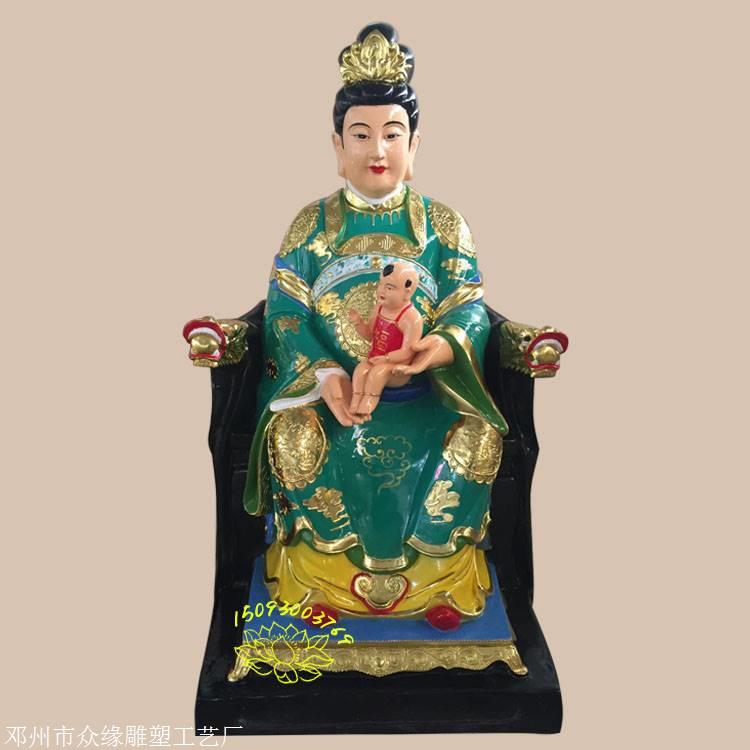 河南南阳佛像厂家供应12米绿石娘娘佛像神像