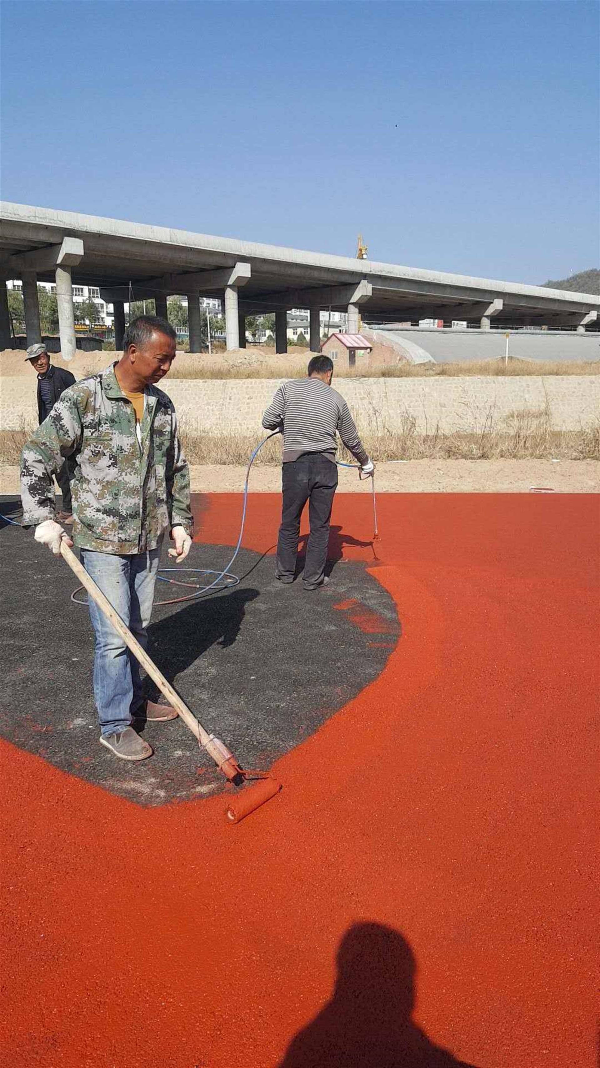 宝鸡彩色沥青喷涂修护岐山黑色沥青道路改色