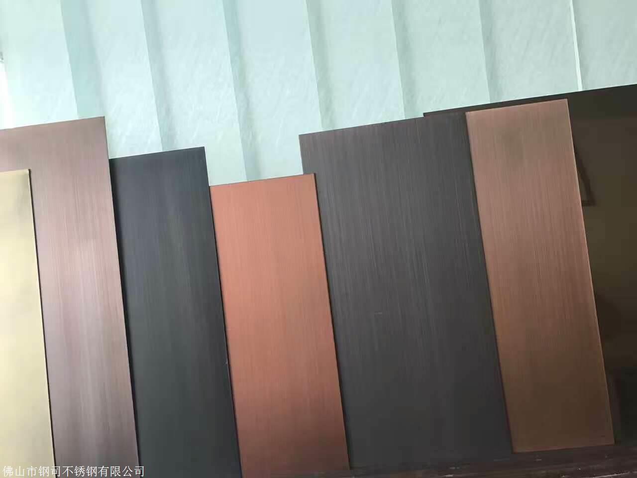 厂家现货供应304不锈钢镀铜板 201不锈钢水镀仿铜做旧发黑板