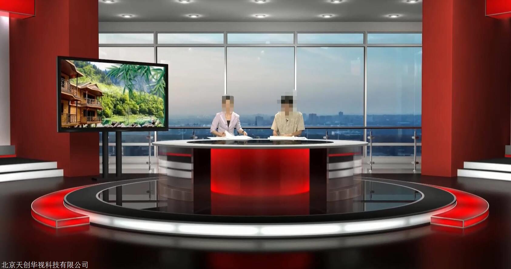 虚拟演播室设计与建设 4k高清虚拟直播间搭建