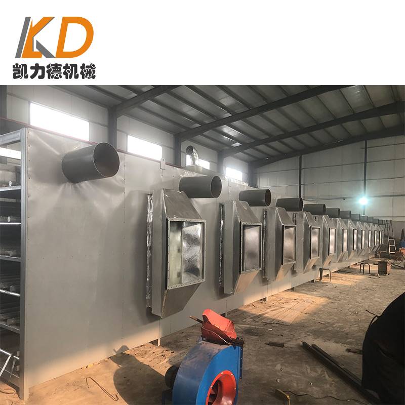 隧道式工业烘干机生产线 石灰板单层带式干燥设备