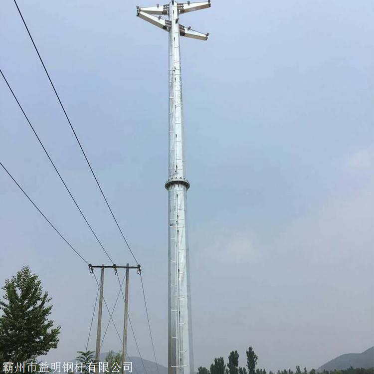 10kv电力架线输电钢管杆 全国电杆打桩施工