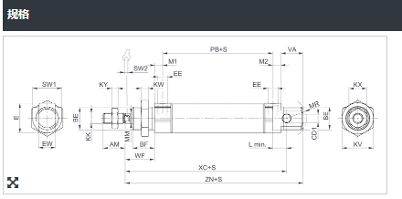 安沃驰AVENTICS气缸：5226610400数据