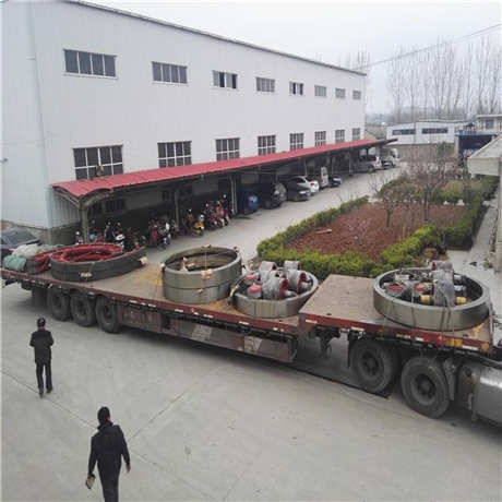 徐州建奎供應廣東中山客戶2.2米烘干機大齒輪烘干機托輪