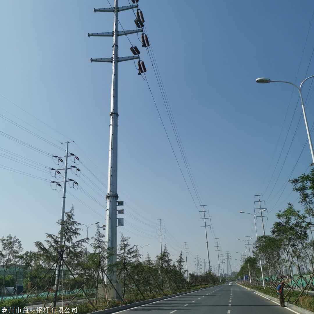 电力钢杆施工方案 10米输电10KV电力钢杆施工方案