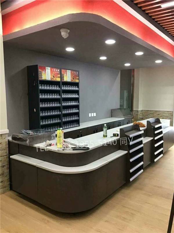 山东东营烟玻璃柜生活超市烟柜酒柜专业定做