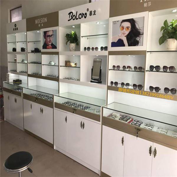 拉萨宝岛品牌眼镜店货架+快时尚眼镜柜台展示柜