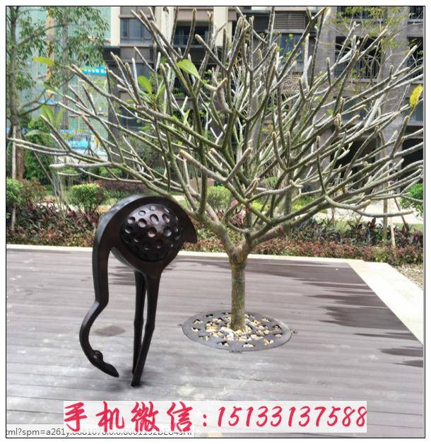 　仙鹤铜雕塑 公园仙鹤铜雕塑制作