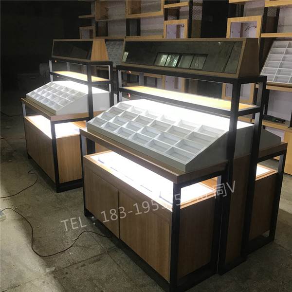 赤峰库克鲨鱼/眼镜柜批发精品样品首饰饰品柜