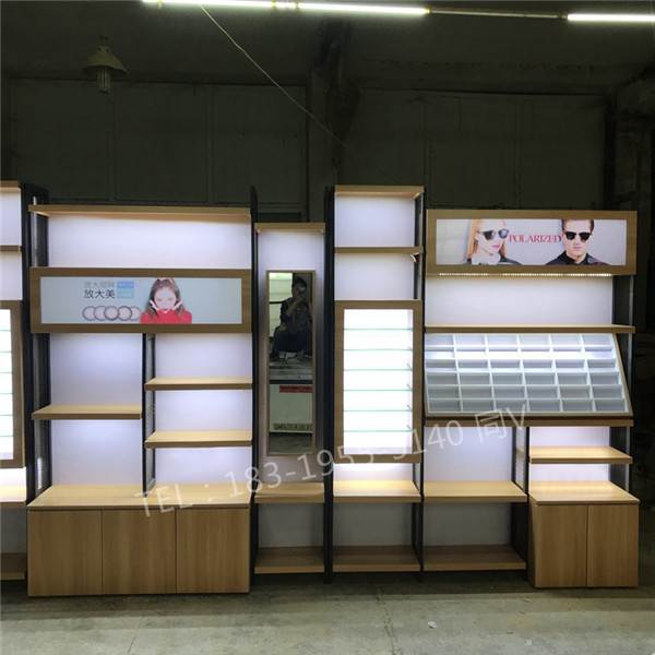 湖北鄂州眼镜店柜台/立式眼镜展示柜架子定制