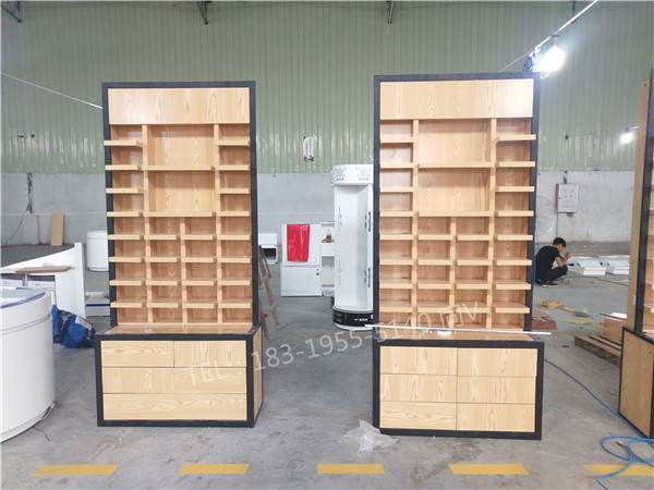 福建龙岩中岛眼镜货架/眼镜柜中岛展示柜烤漆木质