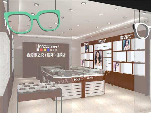 山东菏泽木质眼镜展示柜/眼镜柜中岛展示柜烤漆木质