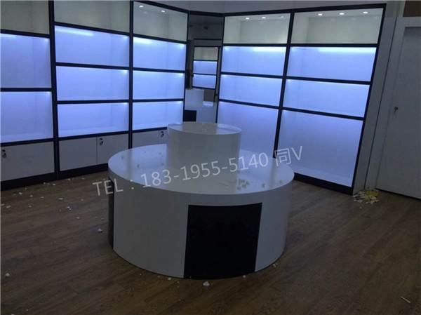 津南CAPONI/眼镜柜台厂家木纹免漆板眼镜展架