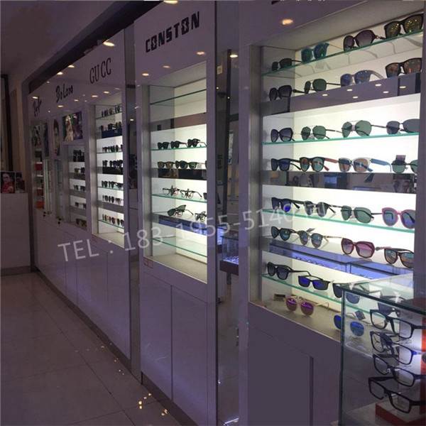 湖北鄂州眼镜店柜台/立式眼镜展示柜架子定制