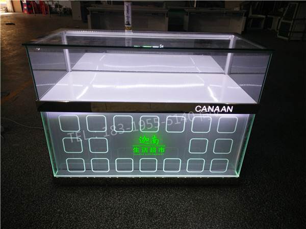 河南新乡多层格子太阳眼镜店货架/眼镜展示柜烤漆展柜图片大全