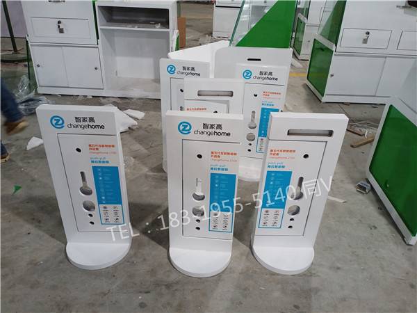 漳州平和爱随门锁样品展示架柜台设计