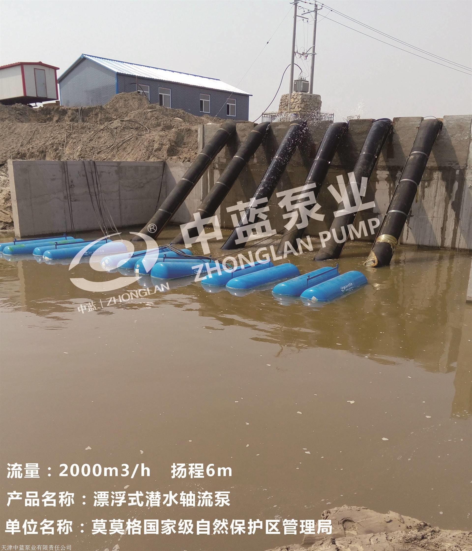 河道池塘用浮筒式潜水泵 qf浮筒式潜水泵安装 潜水泵