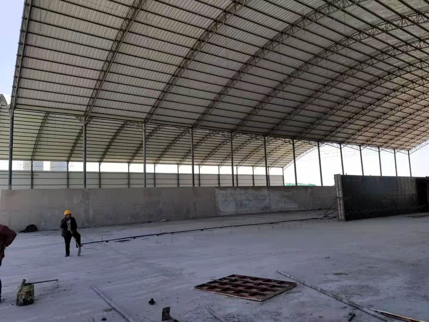 沈阳搅拌站钢架棚 商混站钢结构