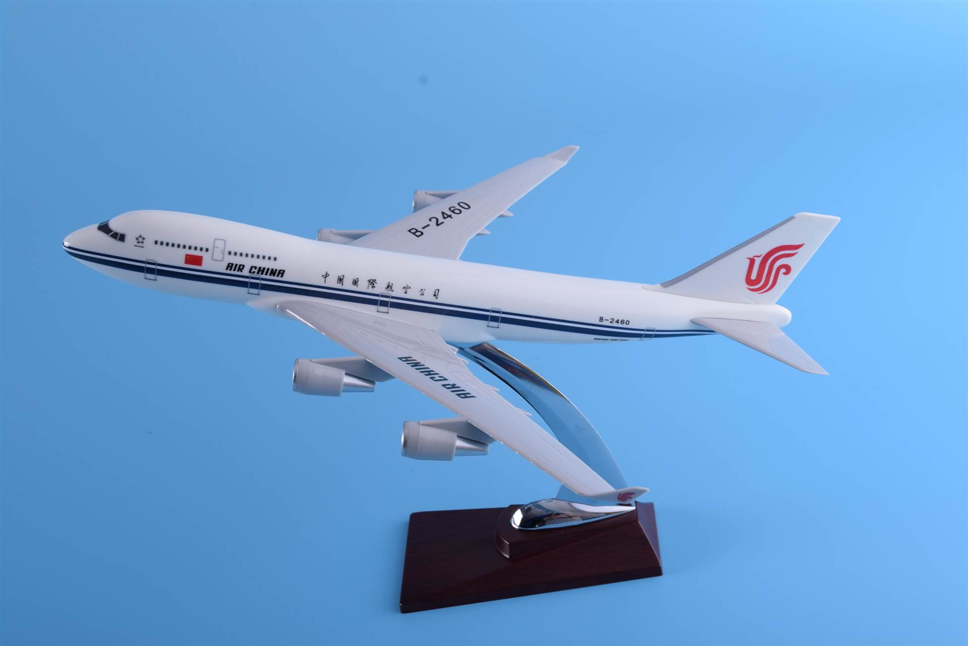 飞机模型 飞机模型专卖 树脂飞机模型 国航b747 32厘米 可定制