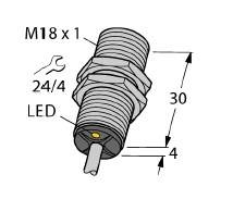 德国原装TURCK电感式接近开关工作原理BI8-EM18-AP45XLD-H1141
