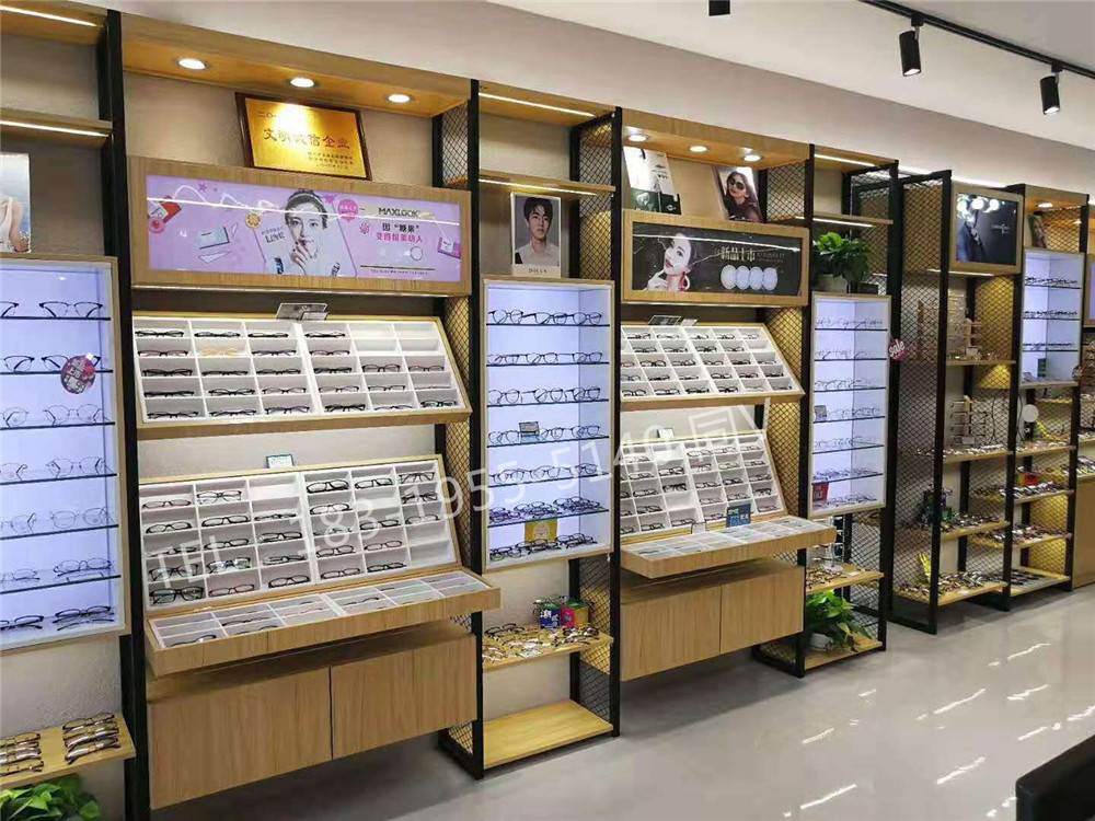 大同CAPONI/东莞眼镜展示柜定做实木眼镜货架