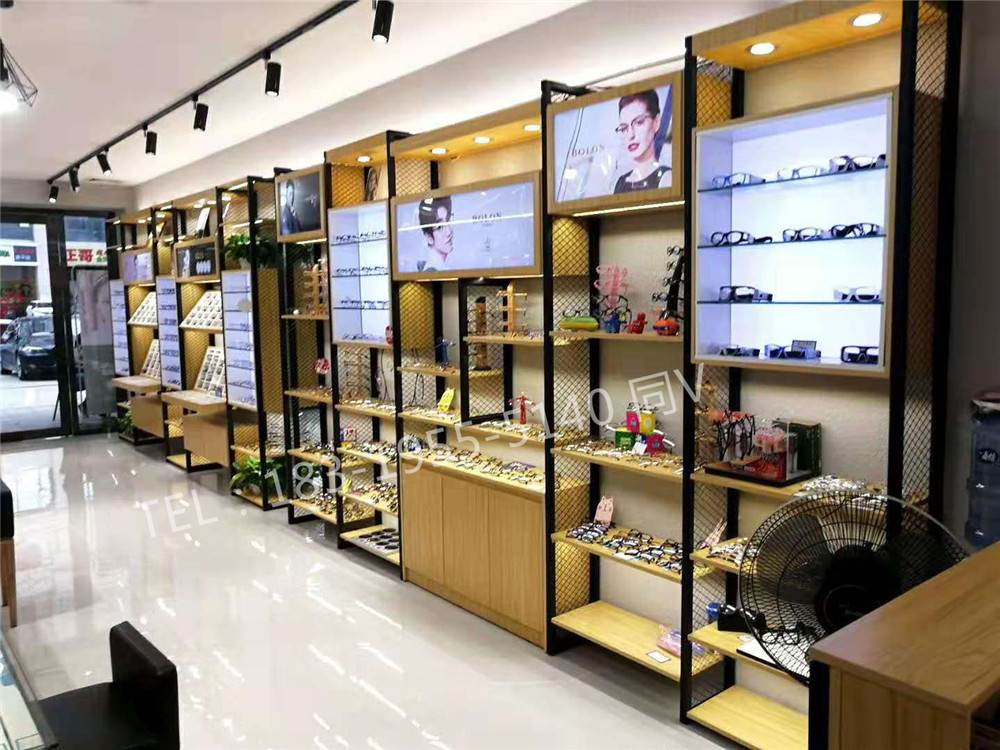 大同CAPONI/东莞眼镜展示柜定做实木眼镜货架