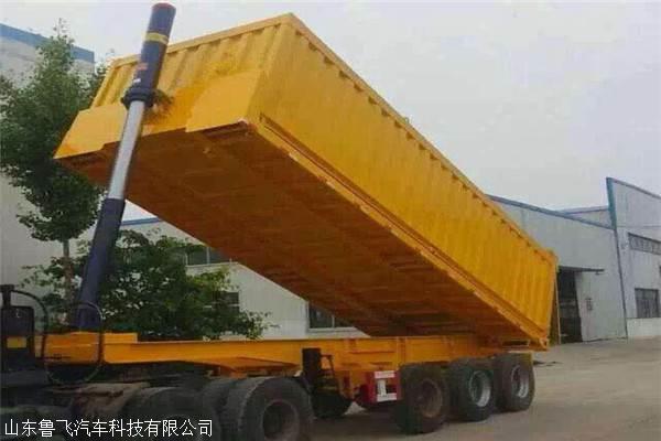 定做11米后翻自卸拖车产品动态定做轻量型自卸半挂车13米后翻自卸
