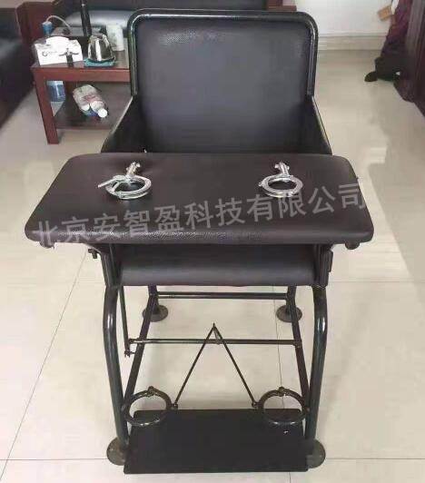 钢管审讯椅背带式讯问椅图片