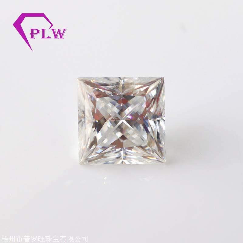 產(chǎn)地貨源 公主方DEF色莫桑石裸石 厘石 人工鉆石廠家批發(fā)現(xiàn)貨