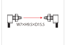 神视SUNX螺母型光纤FT-R44Y的安装尺寸图