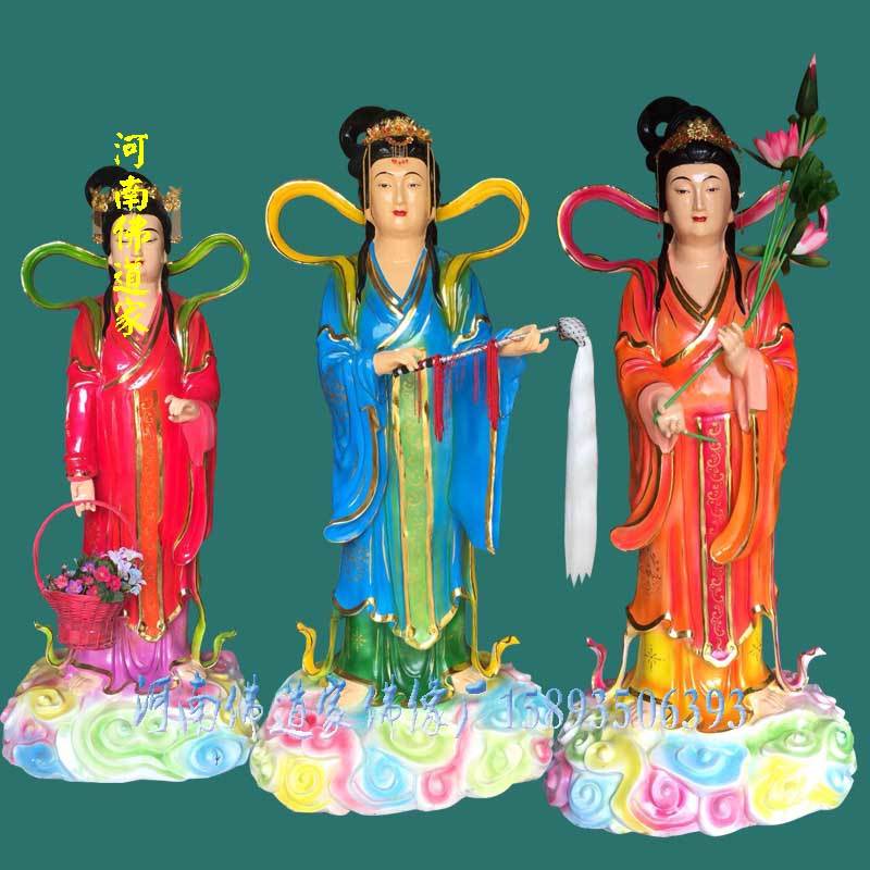 七仙女塑像神像七姑娘雕塑树脂材质河南佛道家厂家直销