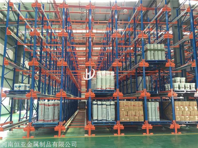 郑州货架 仓库货架 穿梭式货架 恒亚穿梭货架 设计生产销售安装