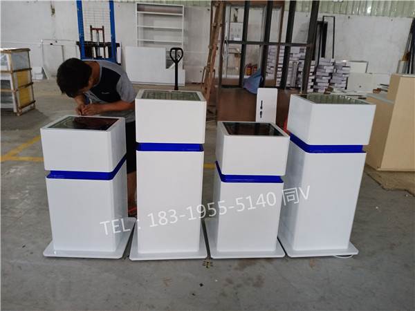 锁展示架易县帅鹰指纹锁方柜装修图片